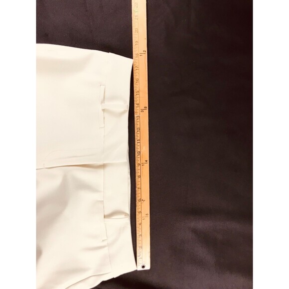 Talbots Petites White Curvy Trouser Wide Leg Flare Dress Pants Size 14 Petite - Picture 7 of 15